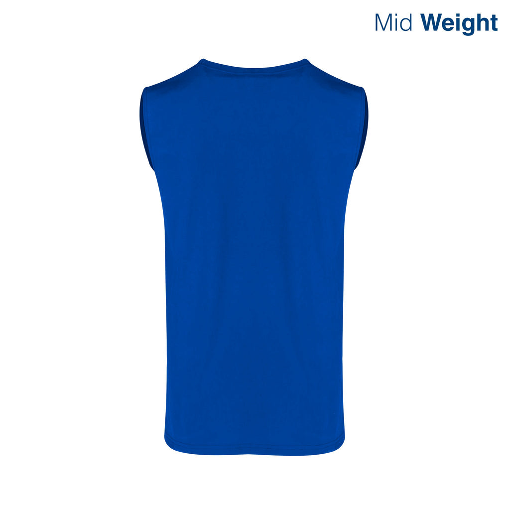 Adult Unisex Crew Neck Sleeveless T Shirt (Heather Grey)